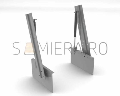 Sistem de rabatare somiera pat/dulap
