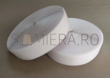 Banda velcro alb 50mm*25m