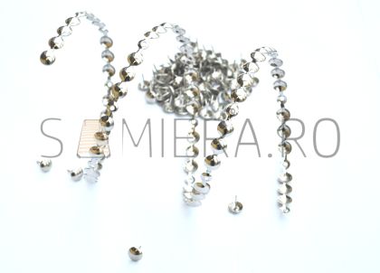 Set 10 buc. cuie decorative metru nichel