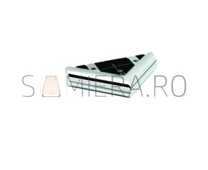 Set 4 Picioruse KA101-01, 17*17*4cm, plastic, crom
