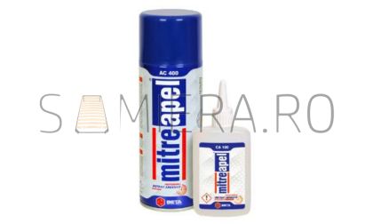 Adeziv bicomponent Mitre Apel, 400ml + 100 gr