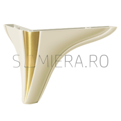Set 4 Picioruse VA703-136, 18*18*14cm, plastic, crem/aur