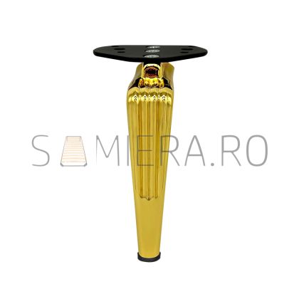 Picioruse metalic B049-A,  H=160mm, Auriu