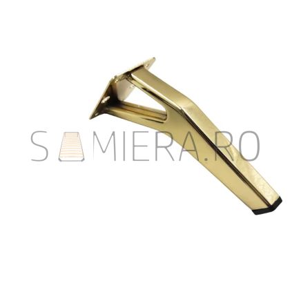 Piciorus metalic B078-15G, H=15cm, Auriu