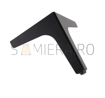 Piciorus metalic B015 , Negru Mat