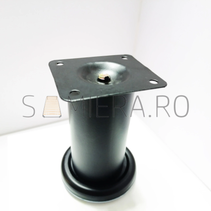 VC028 Picior H80 Negru Mat, Set 4 Buc.