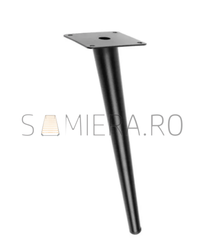 Piciorus metalic B051, Negru Mat