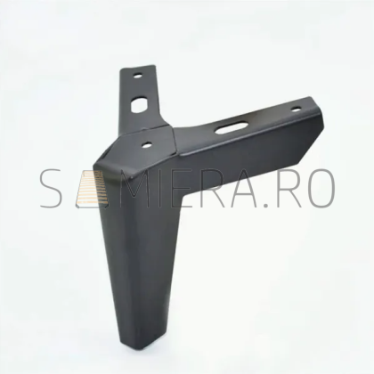 Piciorus metalic B039-12B, H=12cm, Negru