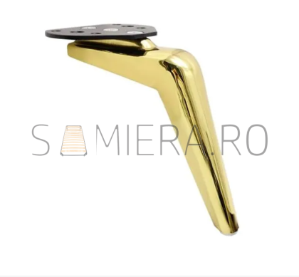 Picioruse metalic B049-C,  H=160mm, Auriu