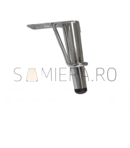 Picioruse metalic C013,  H=150mm, Argintiu