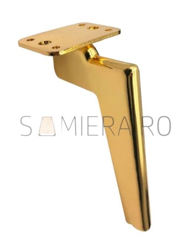 Piciorus metalic B002-15G, H=15cm, Auriu