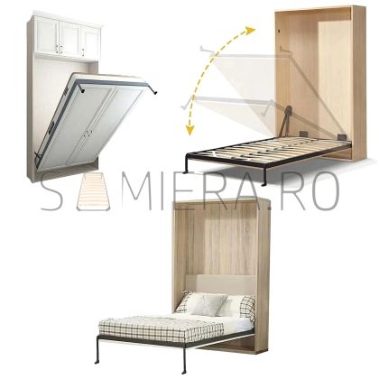 Sistem de pat rabatabil vertical