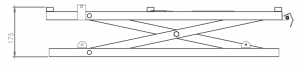 Mecanism masa rabatabila cu piston