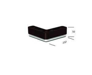 Set 4 Picioare KA182-03 15*15*5cm, plastic, venghe