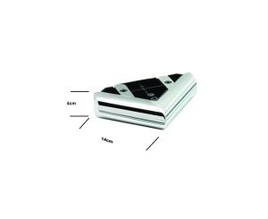 Set 4 Picioruse KA100-01, 14*14*4cm, plastic, crom
