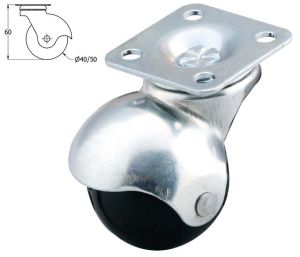 Rotila sferica din plastic, set 4 buc.