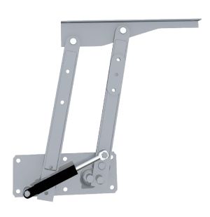 Mecanism extensie masa laptop cu piston