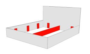 Somiera Metalica Premium pentru 2 persoane 200cm