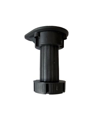 Picior cilindric reglabil negru H100 pentru mobilier, set 4 buc.