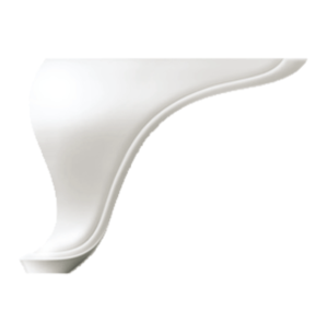 Set 4 Picioruse VA491-05, 18*18*14cm, plastic, alb