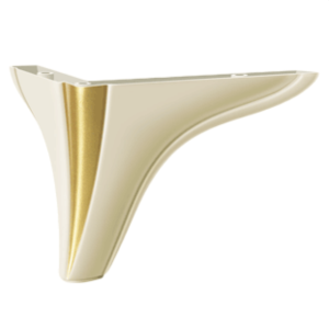 Set 4 Picioruse VA703-136, 18*18*14cm, plastic, crem/aur