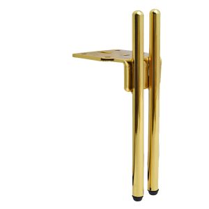Piciorus metalic D023-B-15G, H=15cm, Auriu