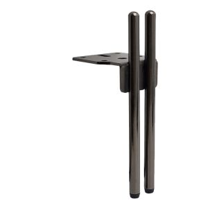 Piciorus metalic D023-B-15B, H=15cm, Negru Mat