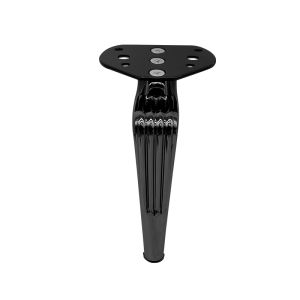 Picioruse metalic B049-A,  H=160mm, Negru Mat