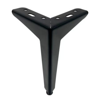 Piciorus metalic B011, Negru