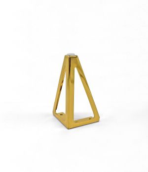 Piciorus metalic B035-15G, H=15cm, Auriu
