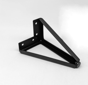 Piciorus metalic B035-15B, H=15cm, Negru Mat