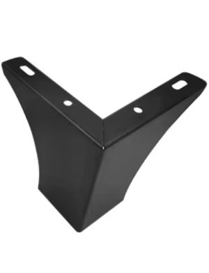 Piciorus metalic H001-10B, H=10cm, Negru Mat