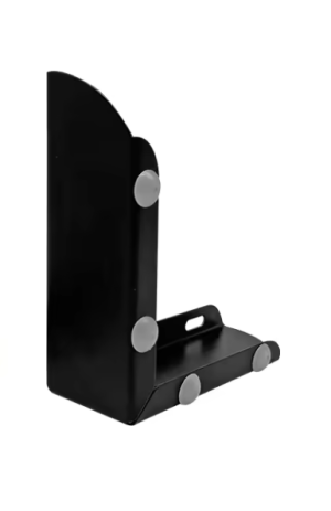 Piciorus metalic H001-6B, H=6cm, Negru Mat
