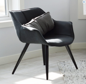 Piciorus metalic B051, Negru Mat