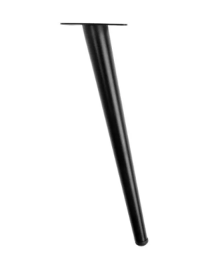Piciorus metalic B051, Negru Mat