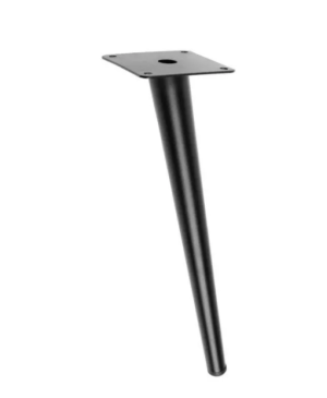 Piciorus metalic B051, Negru Mat