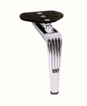 Picioruse metalic B049-A,  H=160mm, Argintiu