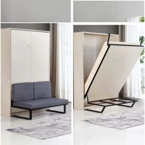 Sistem de pat rabatabil vertical, cu șezut pliabil