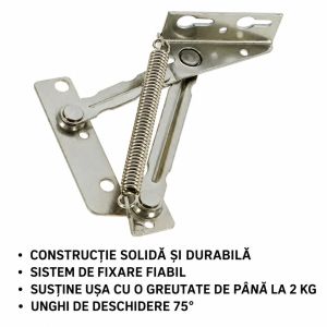 Mecanism mini bancheta cu arc